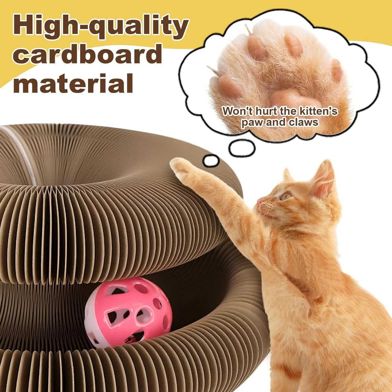 Cat Scratching Board-Recyclable Scratching Pad for Indoor Cats